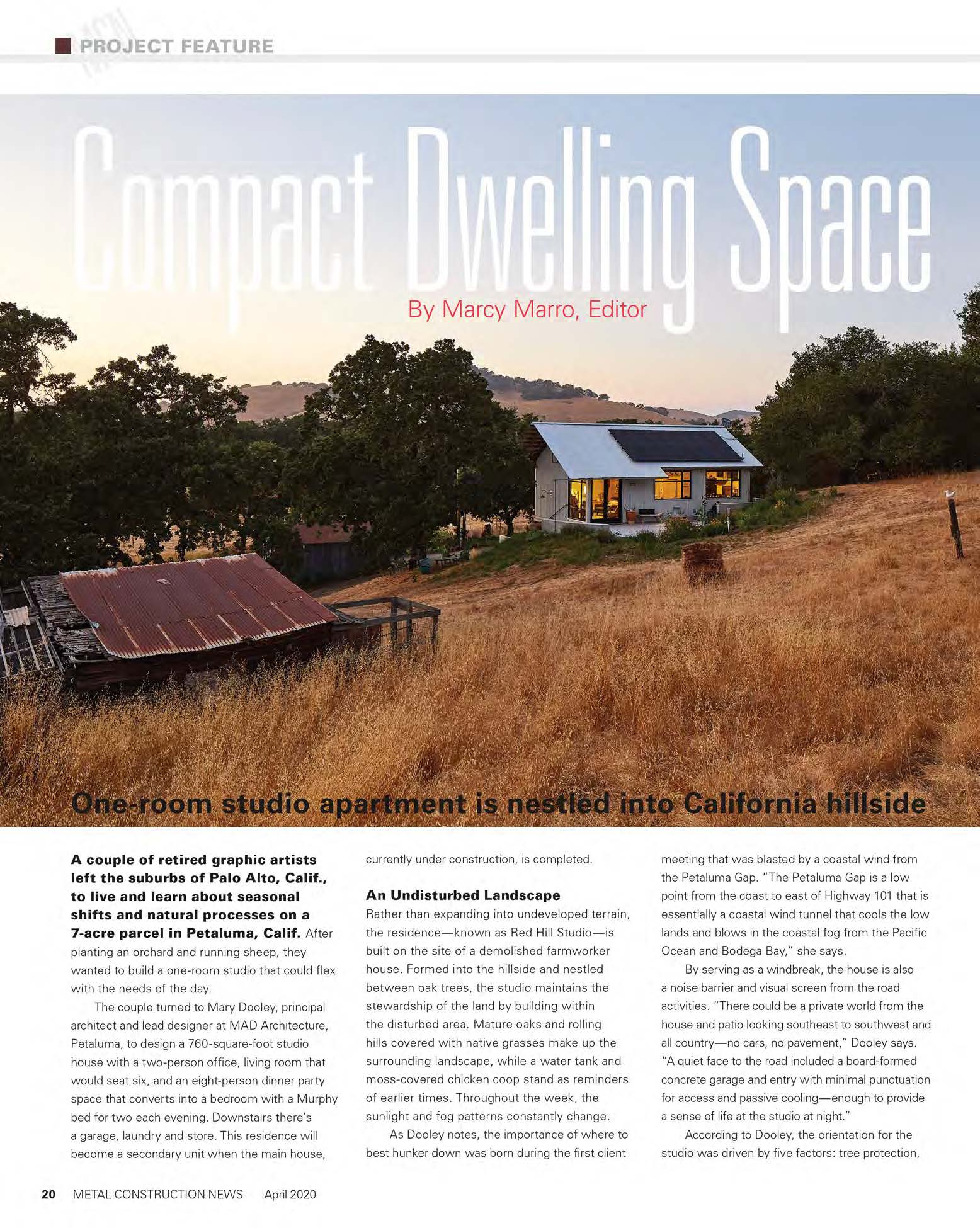 Red Hill Studio Metal Construction News April 2020 Marin County ADU_Page_1